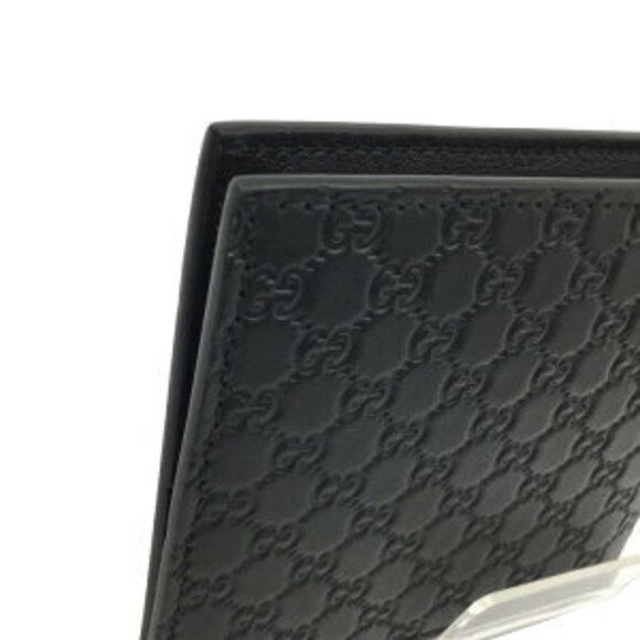 Gucci Bi fold Wallet Guccissima GG Leather Black - Picture 6 of 9